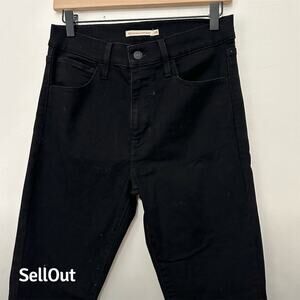 Levi's Women's 720 High Rise Super Skinny Jeans Black Size 28
